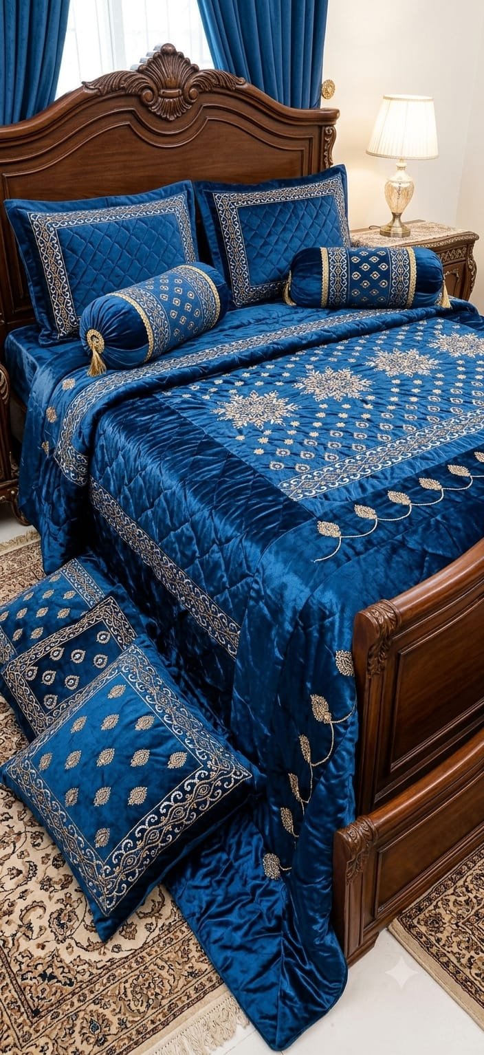 Mali Leather Bedsheet-complete set -14pcs - Image 2