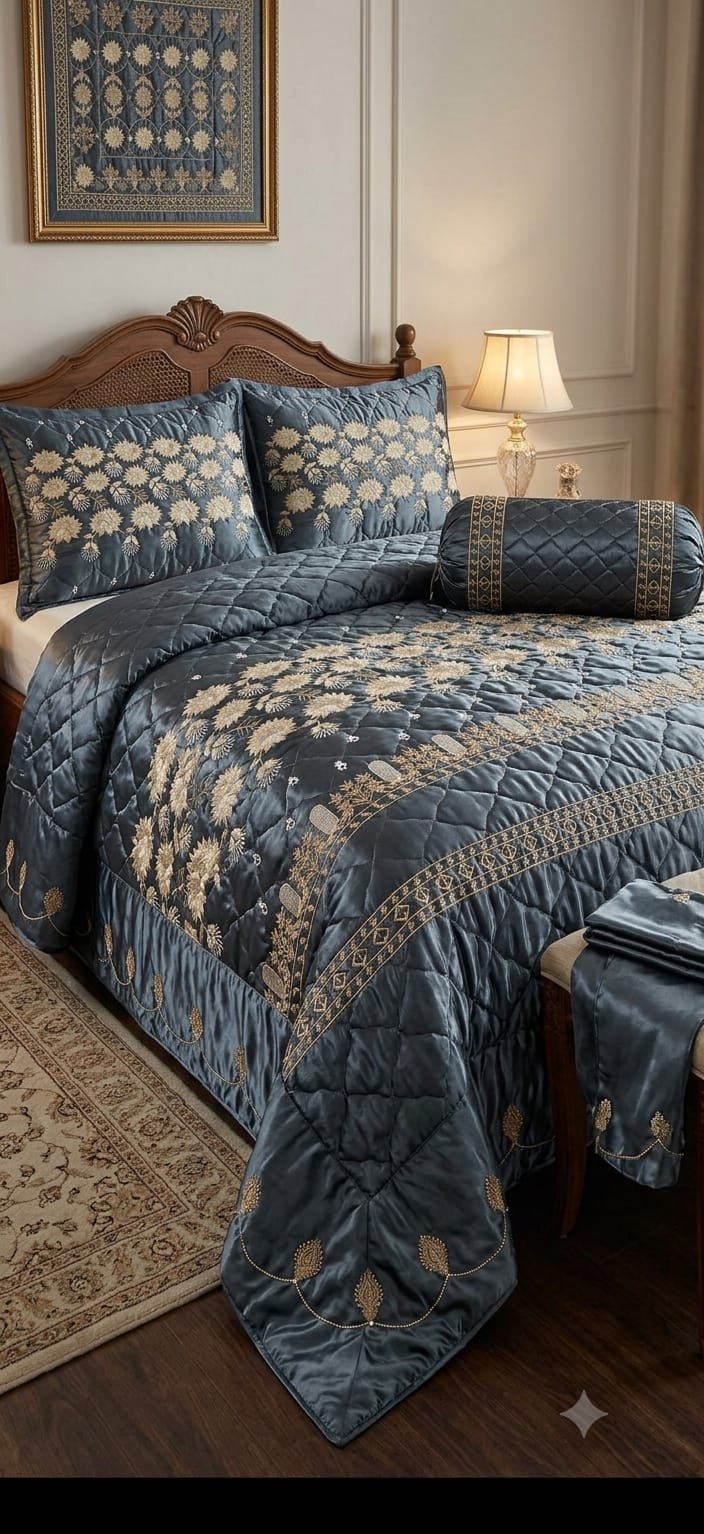 Mali Leather Bedsheet-complete set -14pcs - Image 3