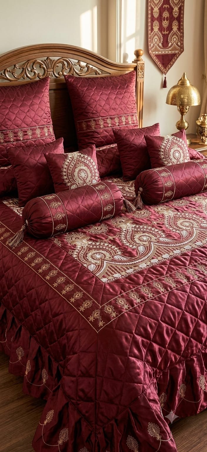 Mali Leather Bedsheet-complete set -14pcs