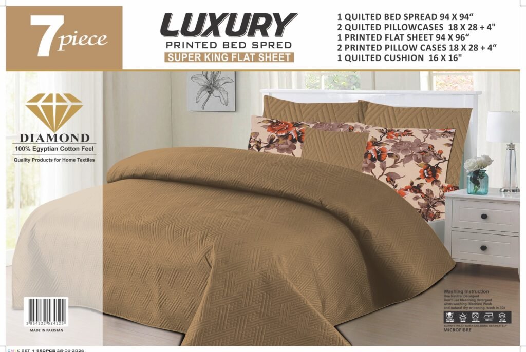 DIAMOND- BEDSHEET SET 7PCS